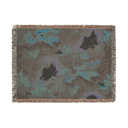 Cozy Artistic Woven Blanket - Floral & Abstract Home Decor, Great for Gift, Sofa, Bed, Fall Decor, Warm Throw