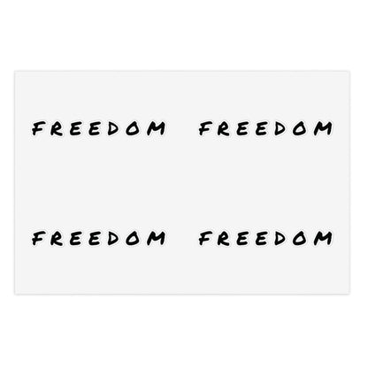 Freedom Sticker Sheet Bundle - Inspirational Decals, Motivational Sticker Pack, Clear Vinyl Stickers, Planner Accessories,