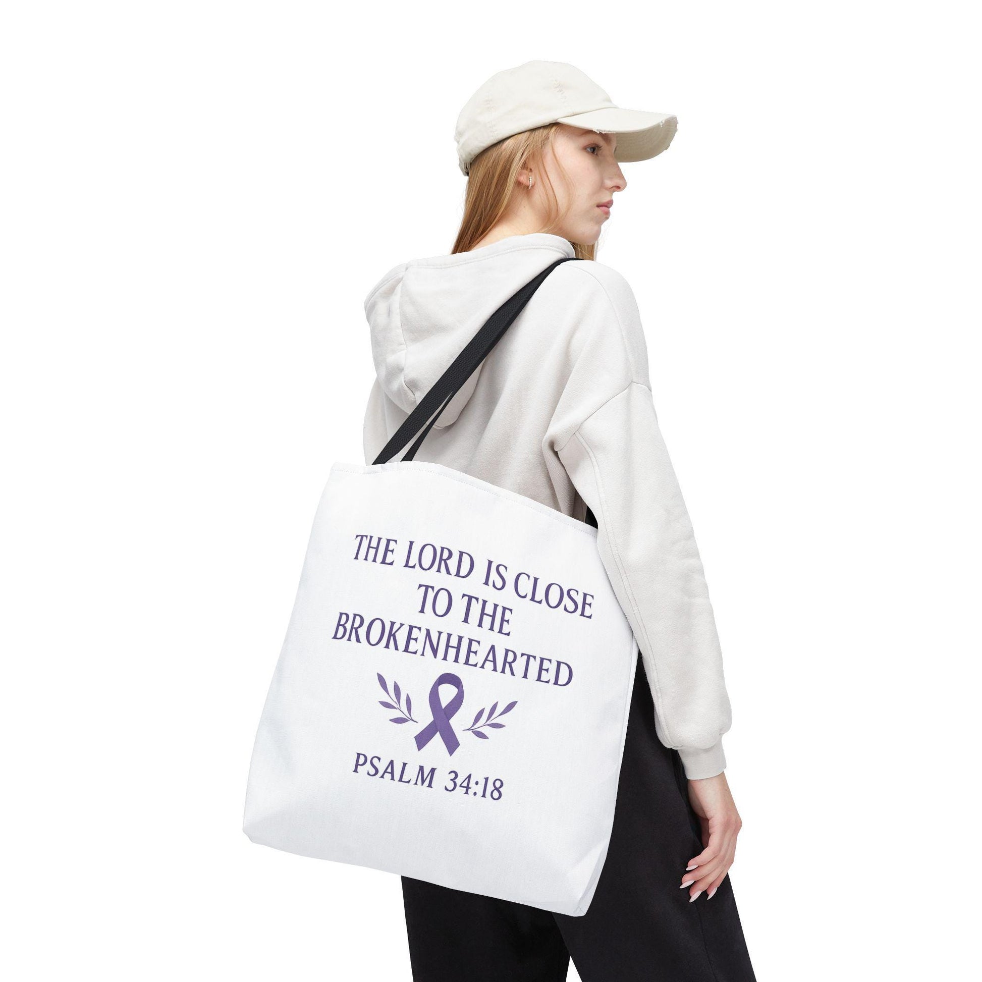 Inspirational Tote Bag, Meaningful Gift for Healing, Supportive Message, Versatile Use, Great for Christian Gifts