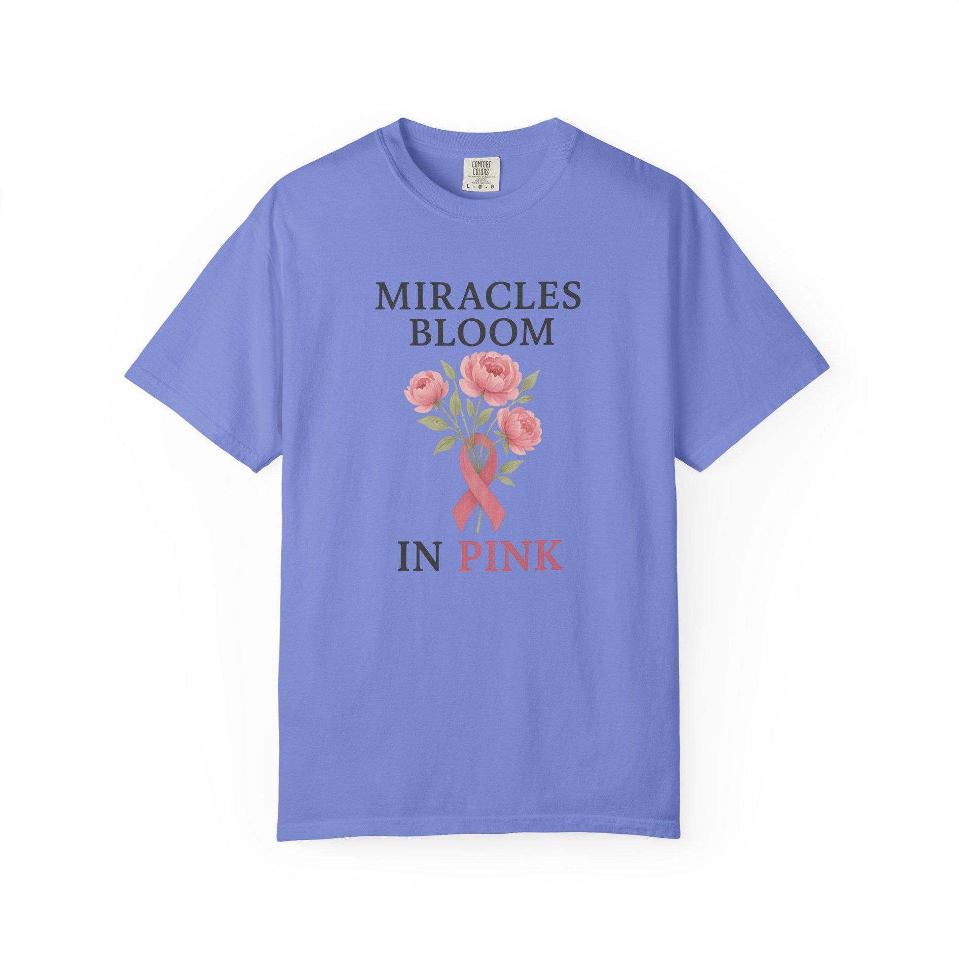 Breast Cancer Awareness T-Shirt, Floral Design for Charity Events, Gifts for Survivors, Unisex Apparel, Supportive Fashion