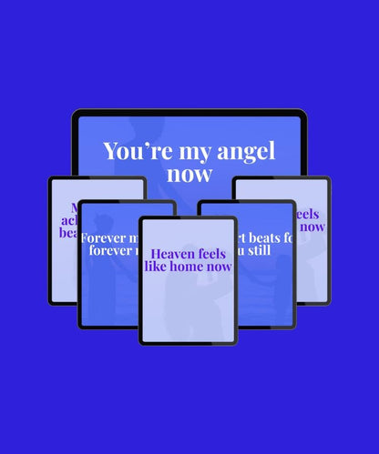 90 Bereavement Quote Bundle: Loss of Child Memorial (Canva Editable)