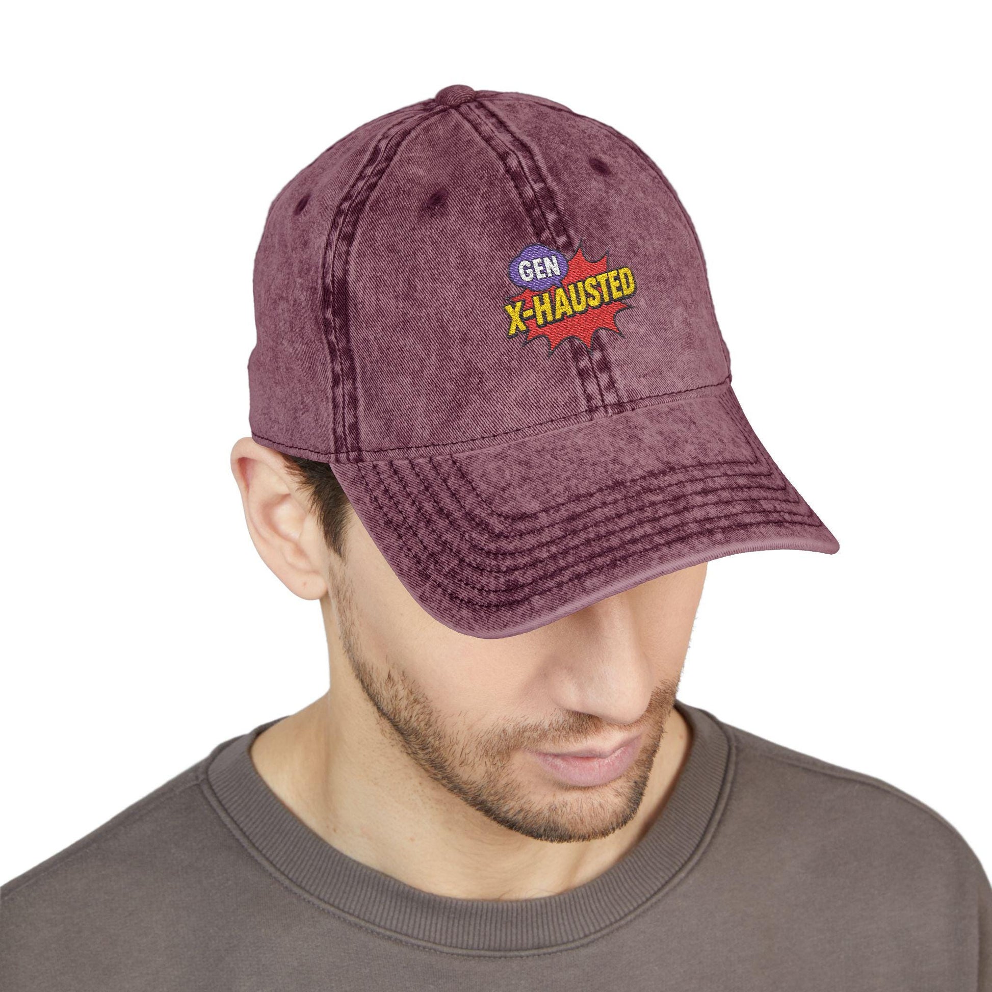 Vintage Embroidered Cap - Trendy Hat for Gen X, Funny Gift, Casual Wear, Retro Style, Birthday Gift, Summer Accessory