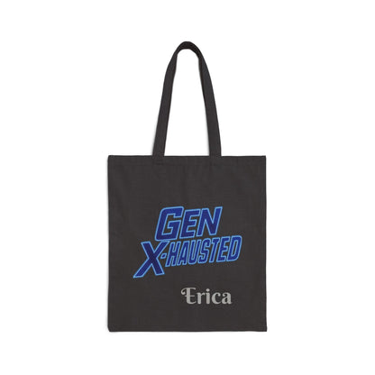 Gen X Humor Cotton Canvas Tote Bag - Reusable Eco-Friendly Grocery Bag