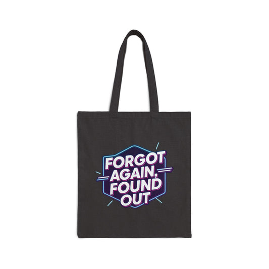 Gen X Humor Cotton Canvas Tote Bag: Reusable Shopping Bag
