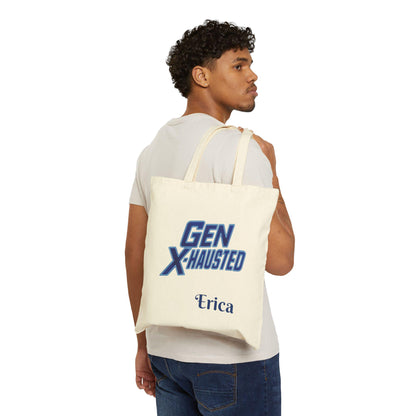 Gen X Humor Cotton Canvas Tote Bag - Reusable Eco-Friendly Grocery Bag