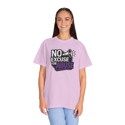 Empowering Unisex T-Shirt: No Excuse for Abuse, Awareness Shirt, Activism Tee, Gift for Supporters, Comfort Wear