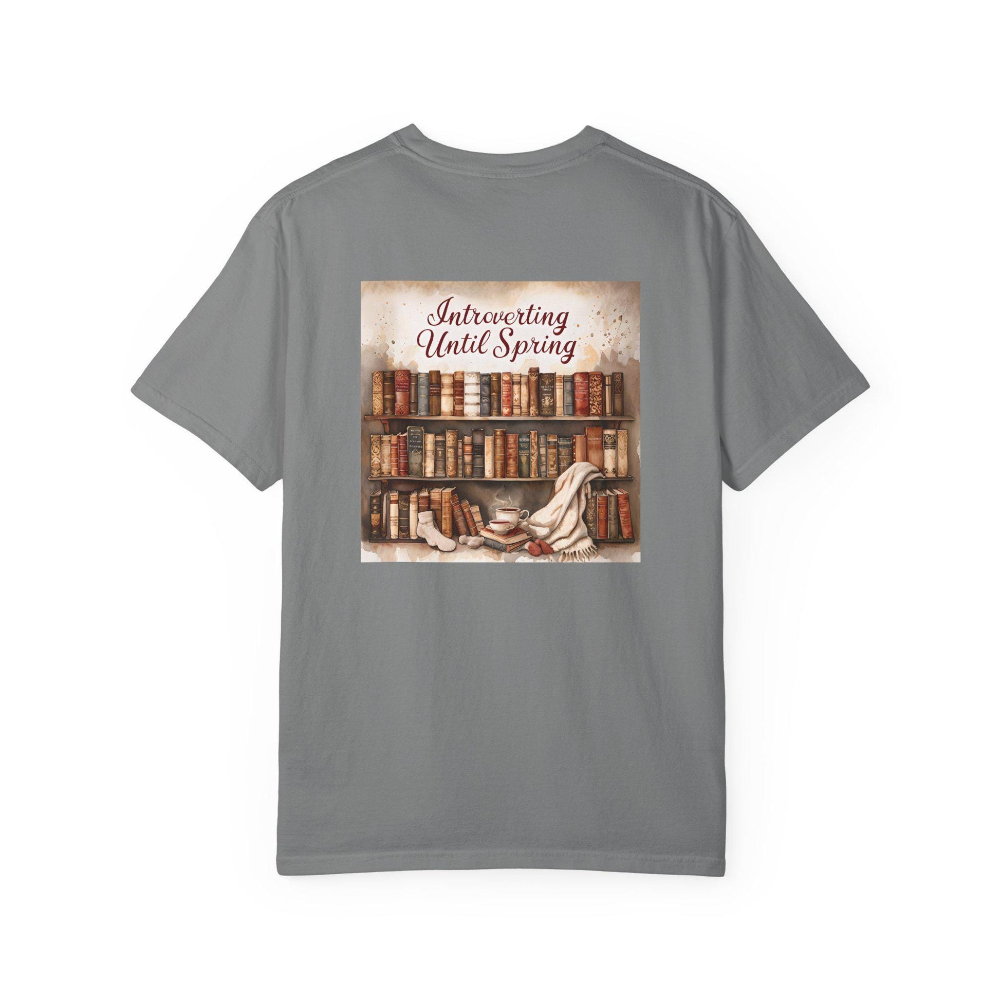 Introverting Until Spring T-Shirt: Cozy Literary Gift