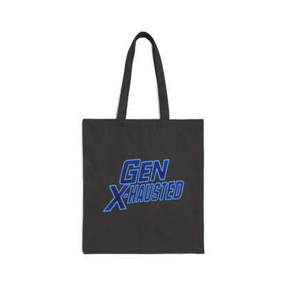 Gen X-Hausted Cotton Canvas Tote Bag: Eco-Friendly Everyday Bag
