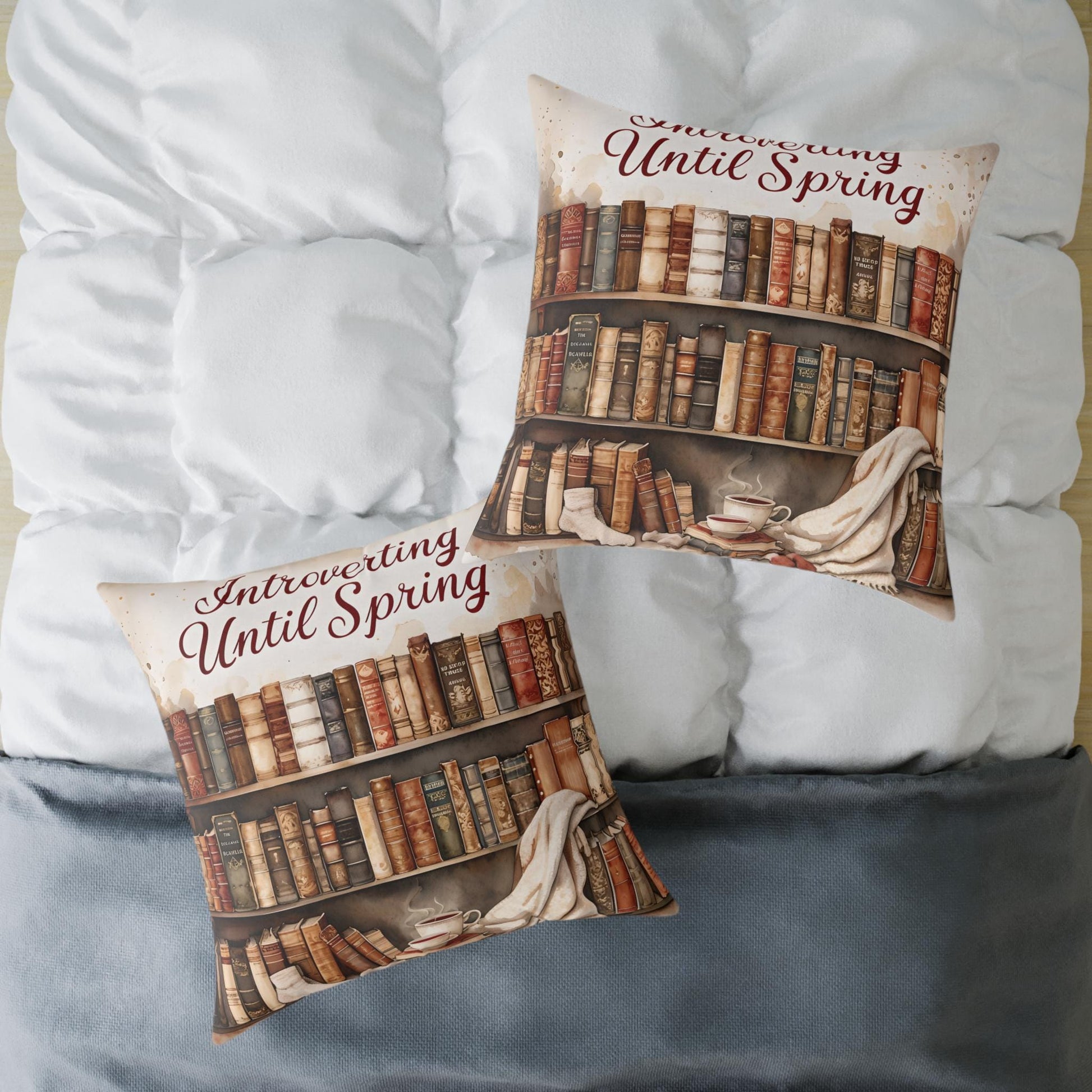 Literary Pillow: Cozy Book Lover Home Decor