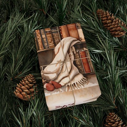 Book-Themed Wrapping Paper: 90gsm Fine Art Paper, Gift Wrap for Book Lovers