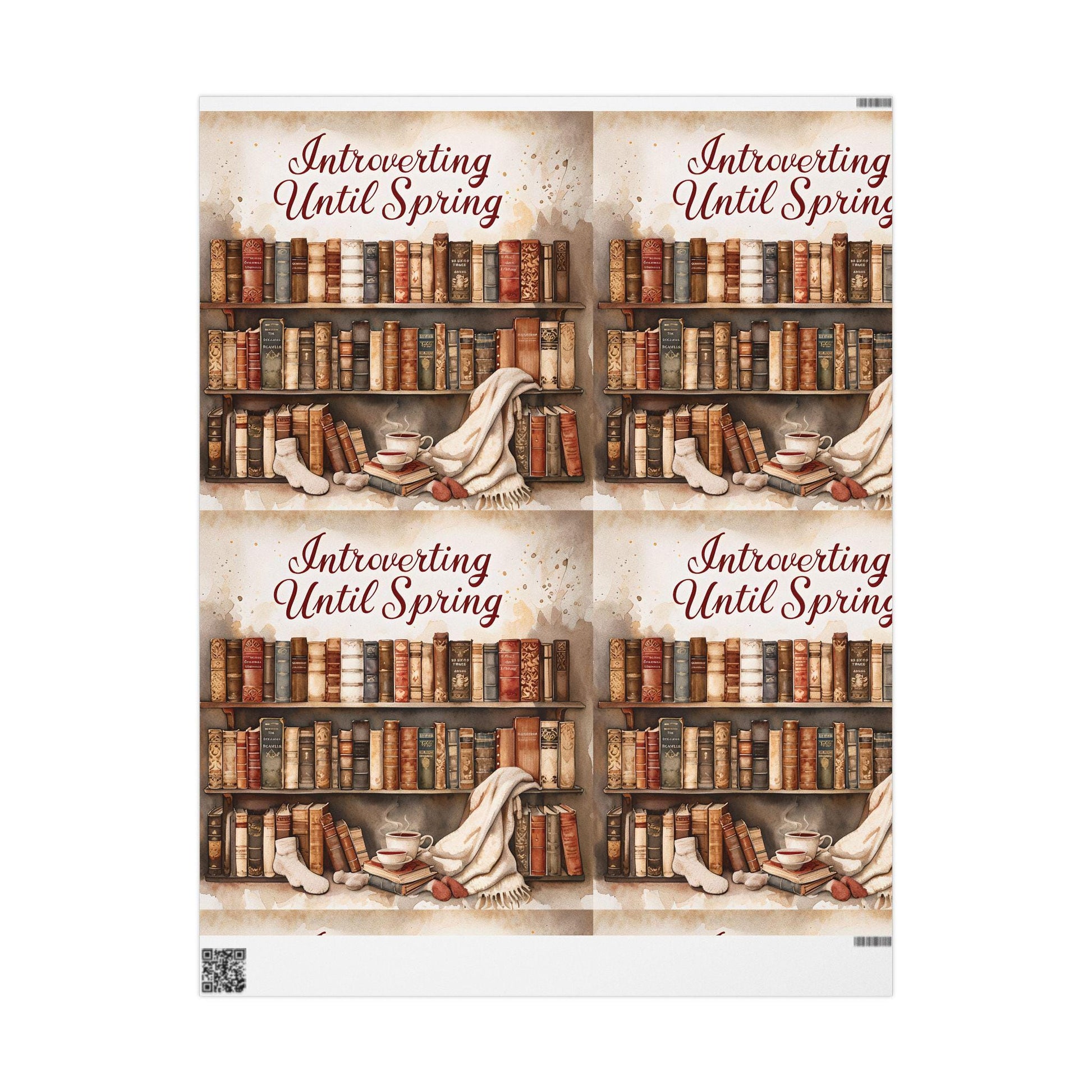 Book-Themed Wrapping Paper: 90gsm Fine Art Paper, Gift Wrap for Book Lovers