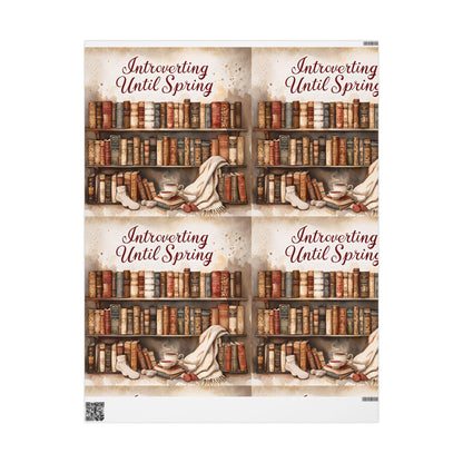 Book-Themed Wrapping Paper: 90gsm Fine Art Paper, Gift Wrap for Book Lovers