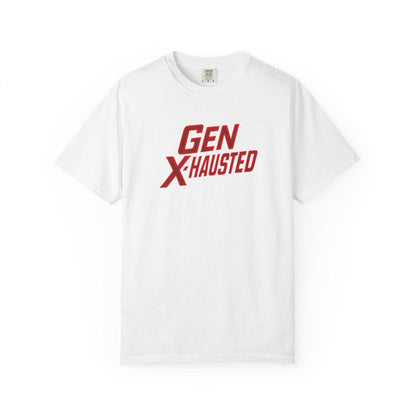 Gen X-Hausted T-Shirt: Funny Gen X Humor, Vintage 80s 90s Style