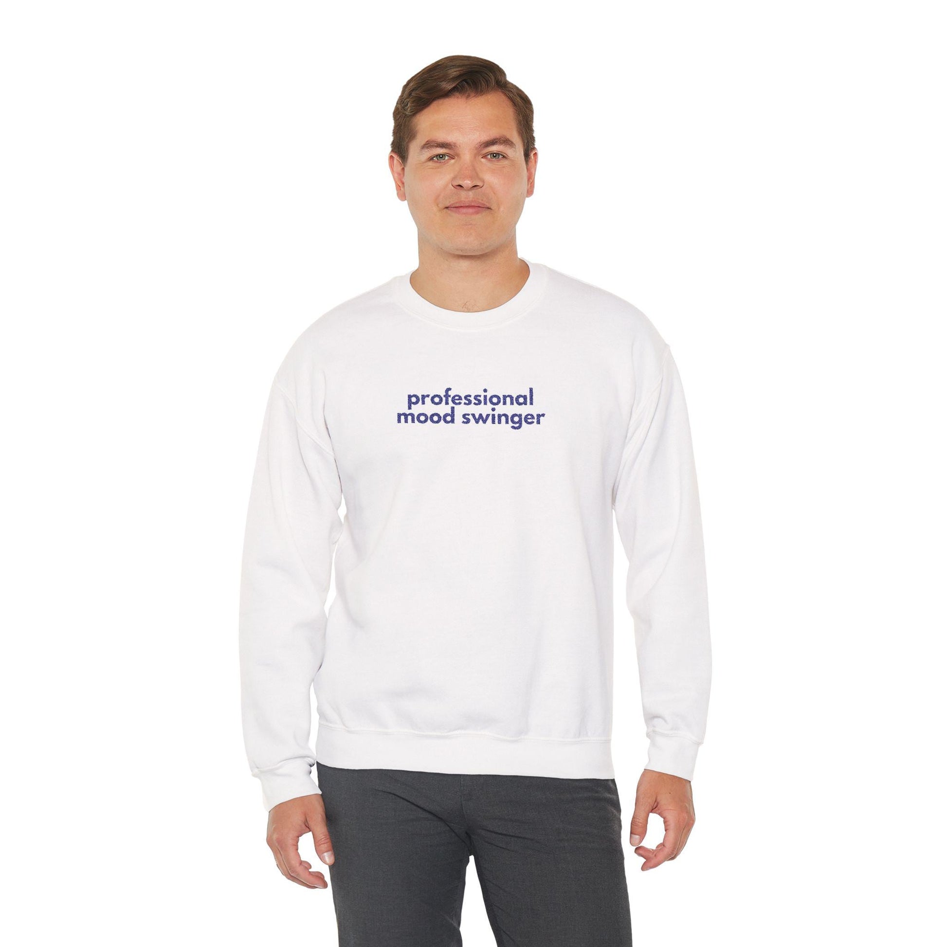 Gen X Humor Sweatshirt: Mood Swinger Crewneck - Unisex Apparel