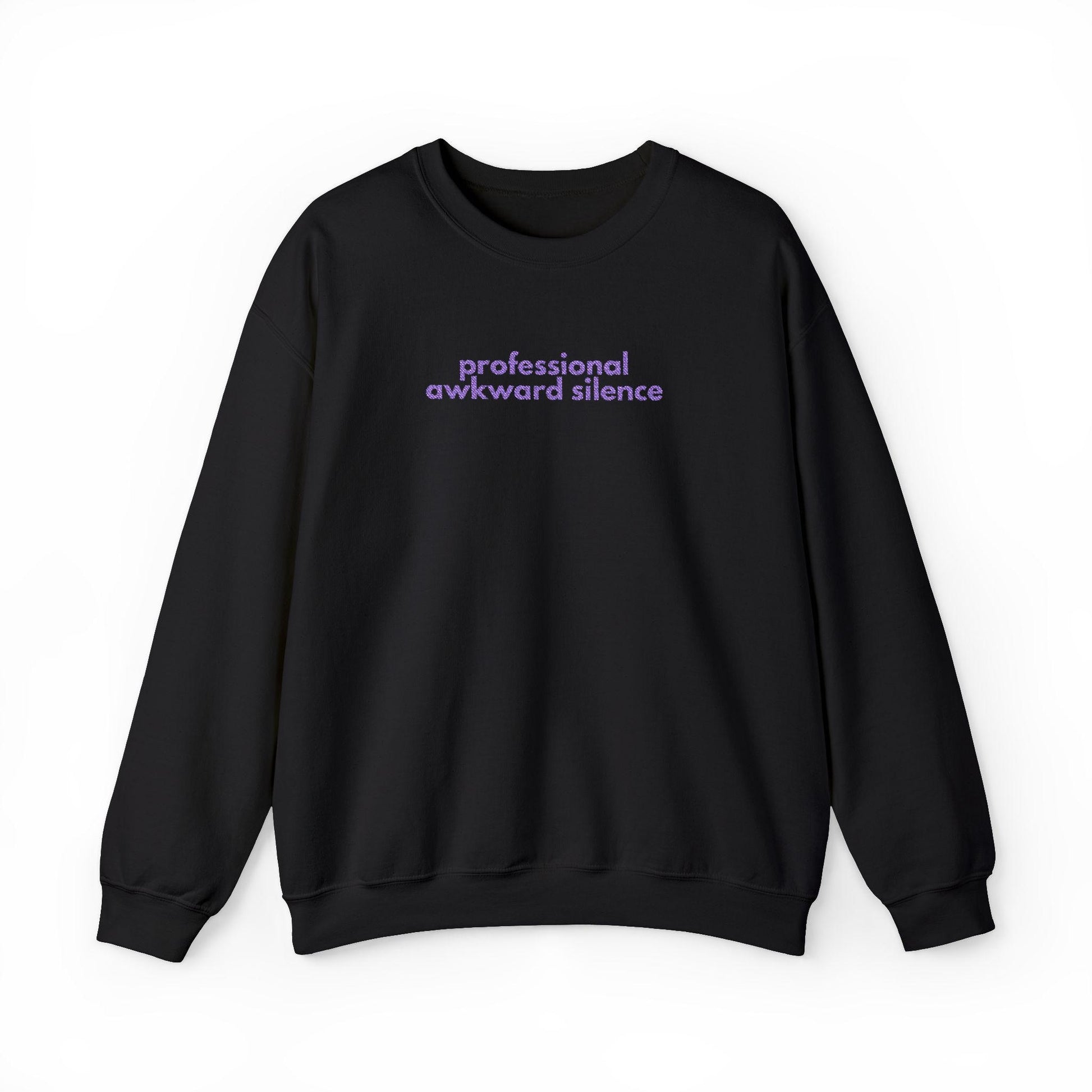 Awkward Silence Sweatshirt: Funny Graphic Crewneck Jumper