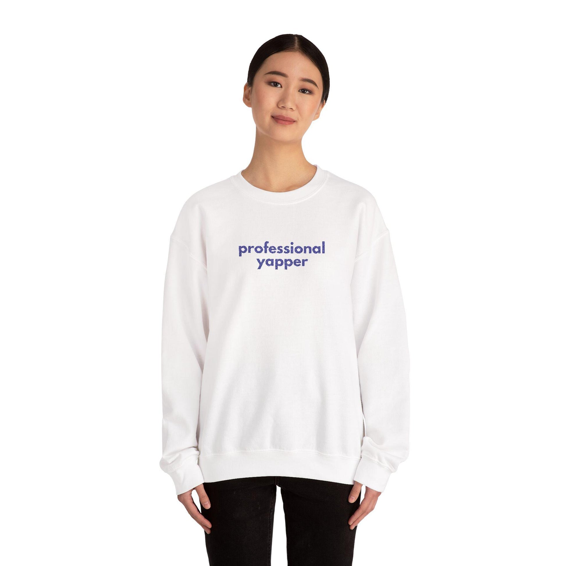 Professional Yapper Crewneck Sweatshirt: Cozy Dog Lover Gift
