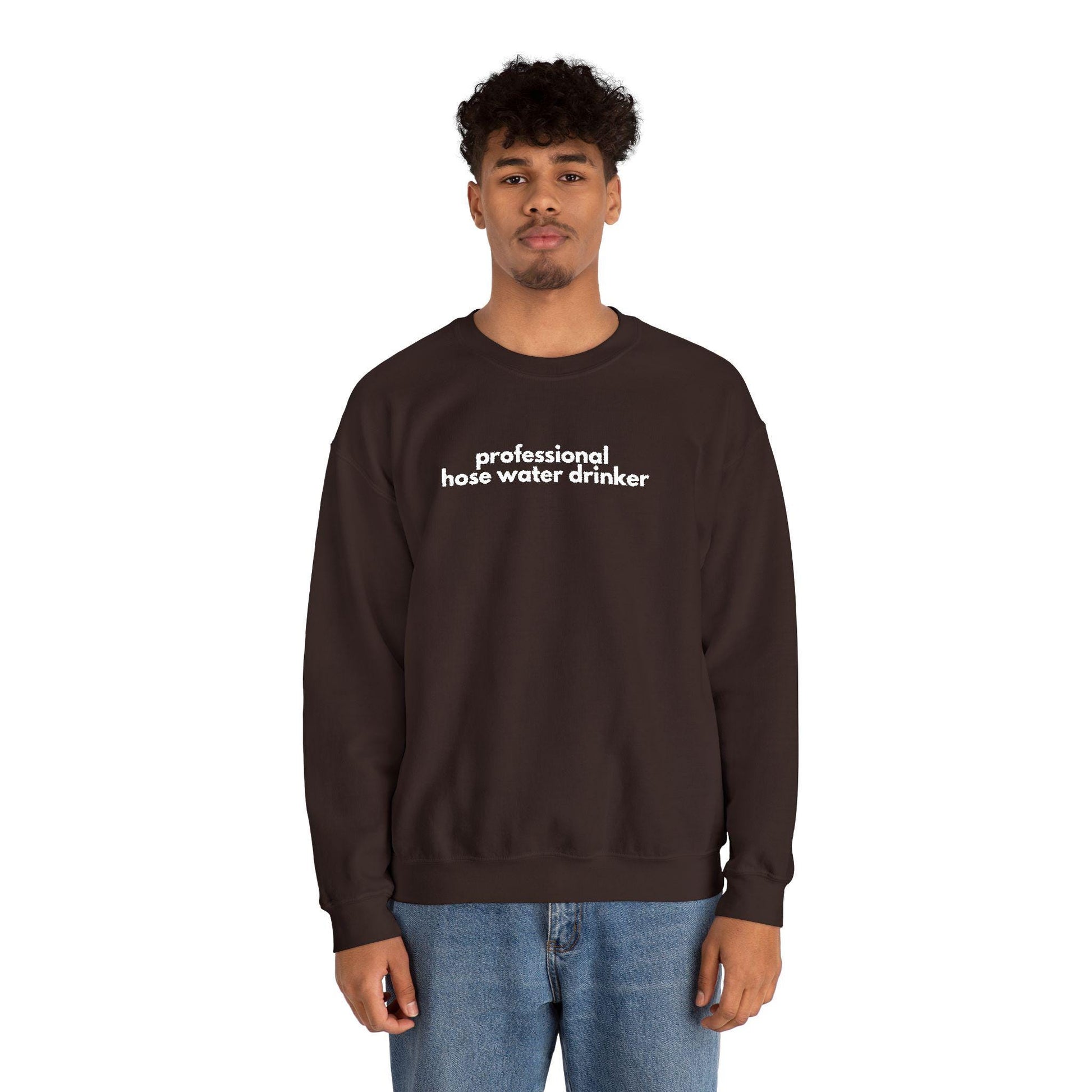 Professional Hose Water Drinker Sweatshirt: Unisex Funny Gardening Gift