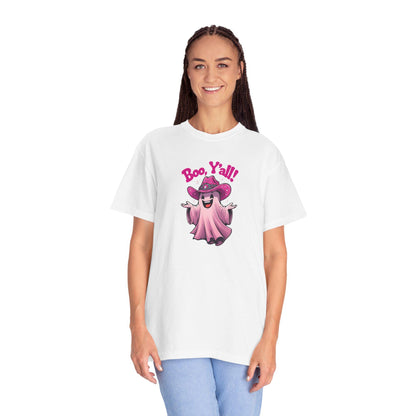 Boo Y'all Ghost T-Shirt: Fun Halloween Unisex Tee