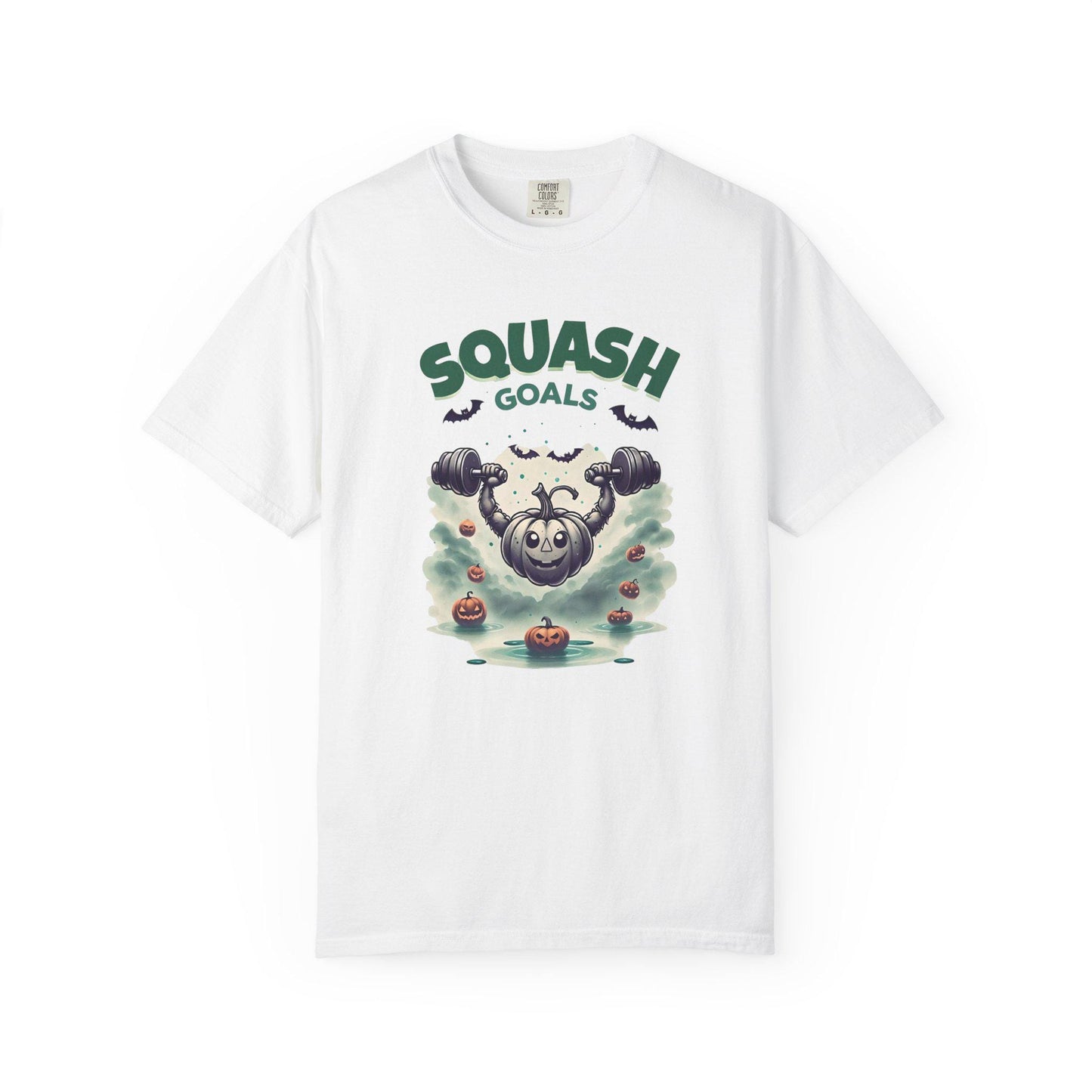 Halloween Fitness T-Shirt: Squash Goals Pumpkin Workout - Unisex