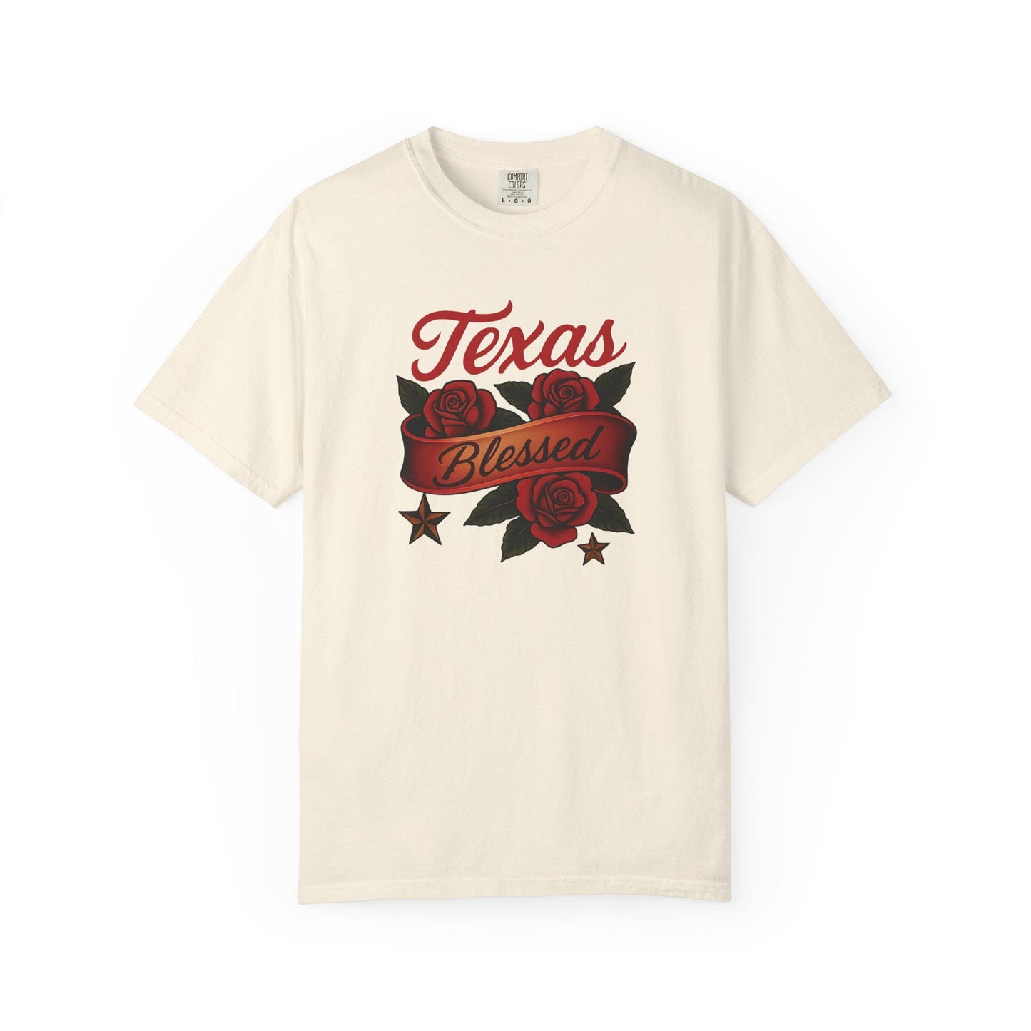 Texas Blessed Garment-Dyed T-shirt: Unisex Casual Tee