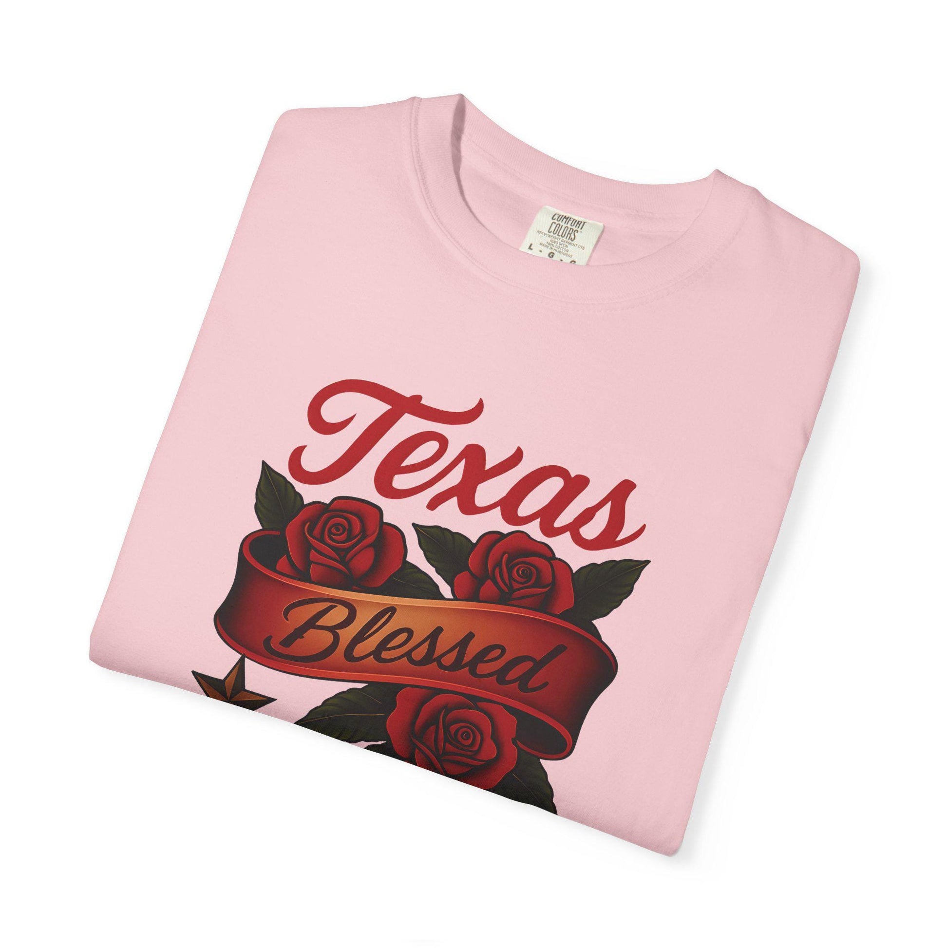 Texas Blessed Garment-Dyed T-shirt: Unisex Casual Tee