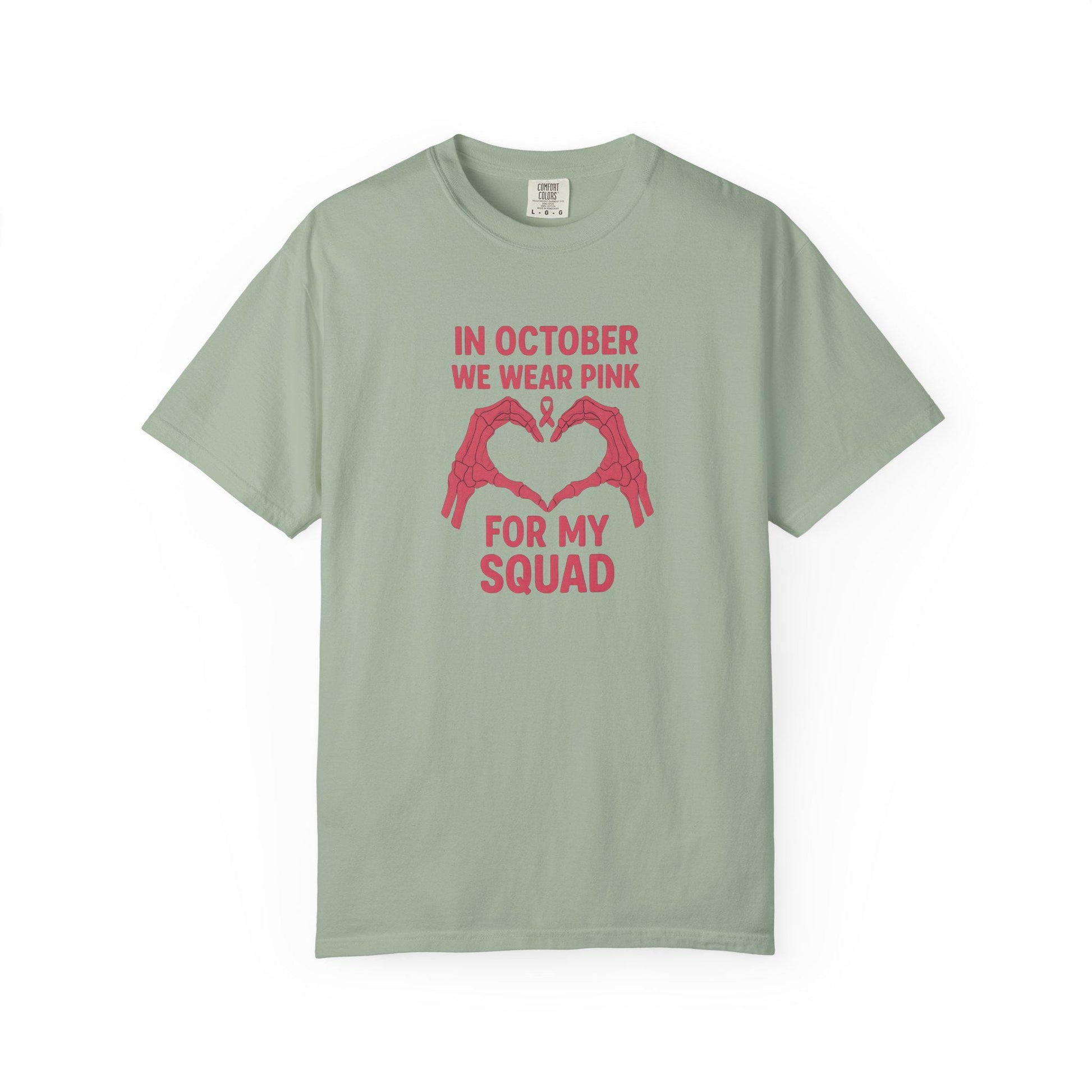 Breast Cancer Awareness T-Shirt: Pink October Support Squad Tee