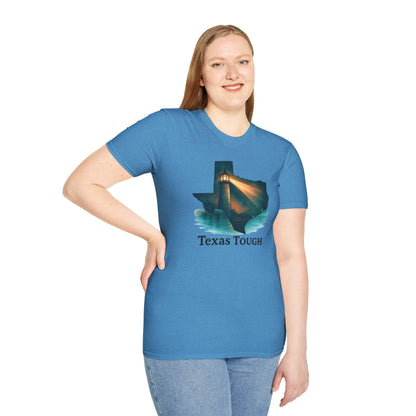 Texas Tough T-Shirt: Lighthouse Silhouette - Lone Star Pride