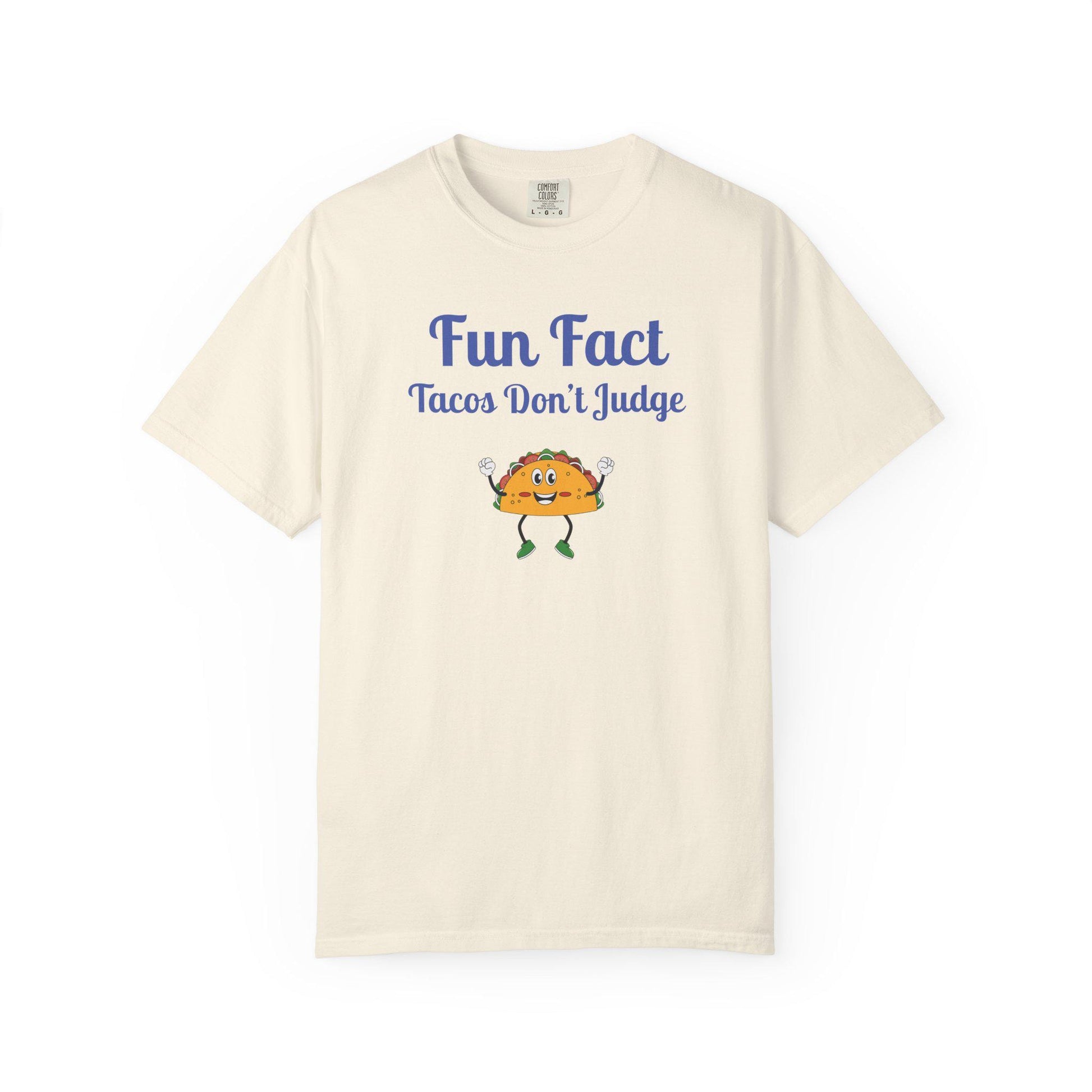 Fun Fact Taco Tee: Humorous Foodie Graphic T-Shirt
