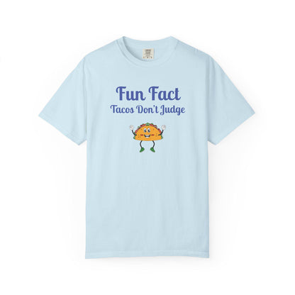 Fun Fact Taco Tee: Humorous Foodie Graphic T-Shirt