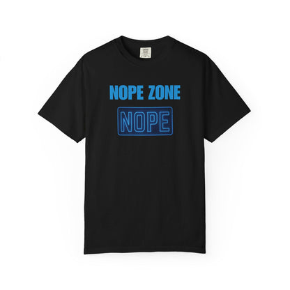 Nope Zone Gen X T-Shirt: Vintage Graphic Tee, Sarcastic Humor