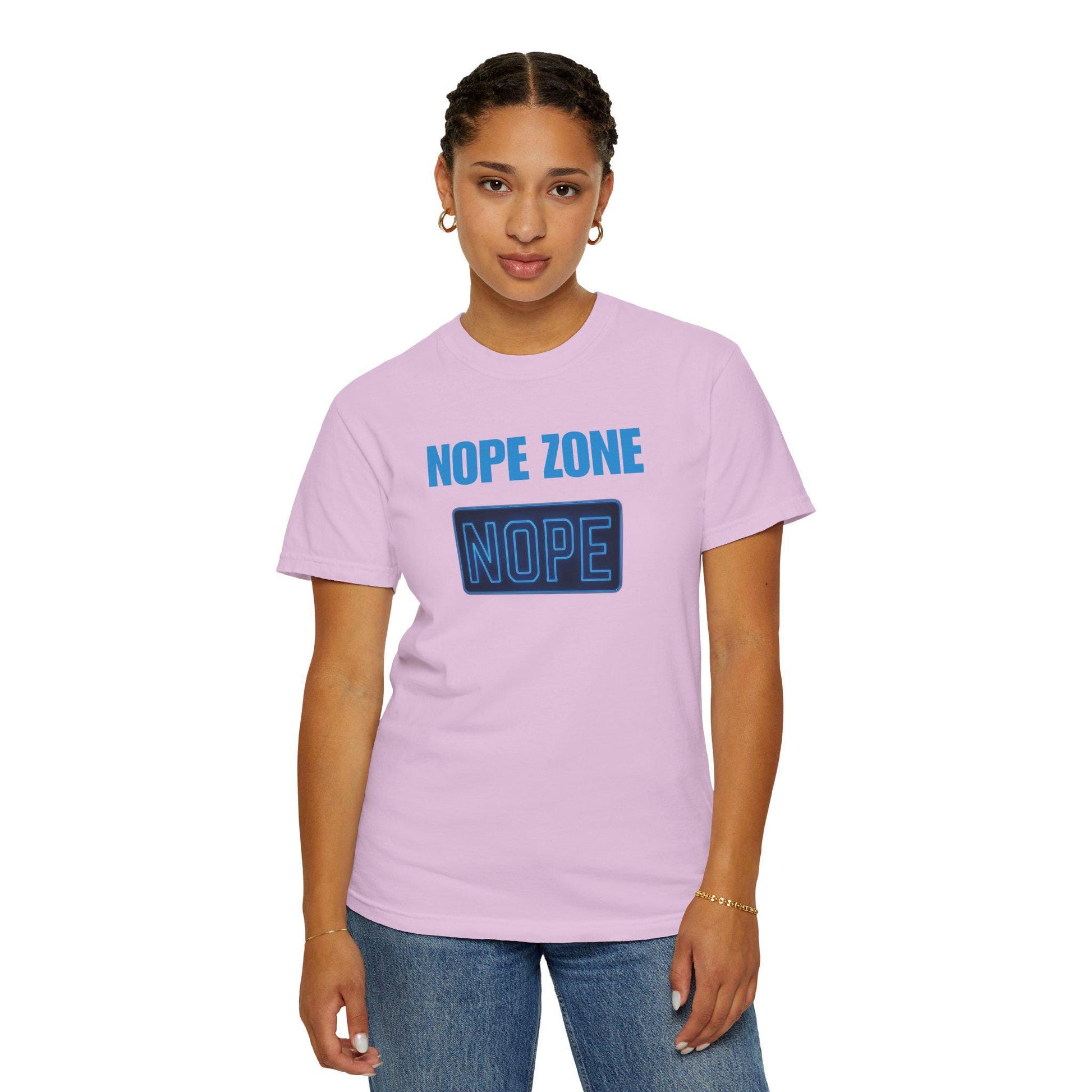 Nope Zone Gen X T-Shirt: Vintage Graphic Tee, Sarcastic Humor