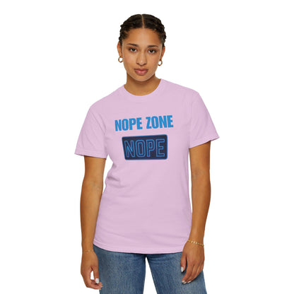 Nope Zone Gen X T-Shirt: Vintage Graphic Tee, Sarcastic Humor