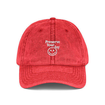 Embroidered Cap, Vintage Baseball Hat Protect Your Joy, Dad Hat, Retro Cap, Distressed Hat, Women's Cap, Gift for Him, Summer Hat