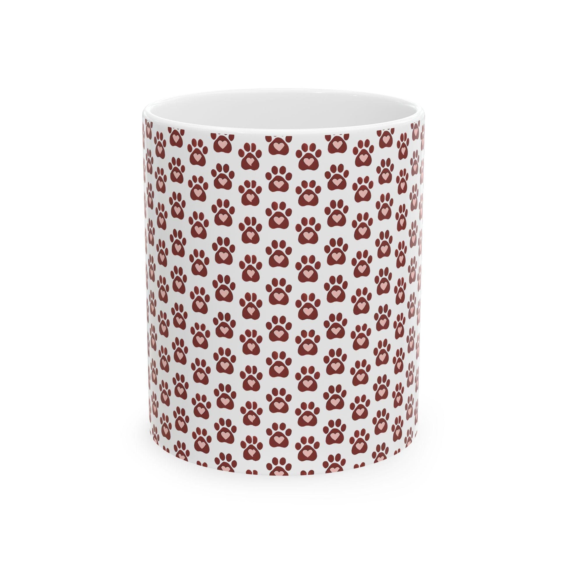 Paw Print Ceramic Mug - Perfect for Pet Lovers, Dog/Cat Gifts, Coffee/Tea Drinkware, Animal Enthusiasts, Birthday/Anniversary