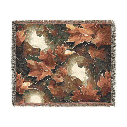 Cozy Artistic Woven Blanket - Floral & Abstract Home Decor, Great for Gift, Sofa, Bed, Fall Decor, Warm Throw