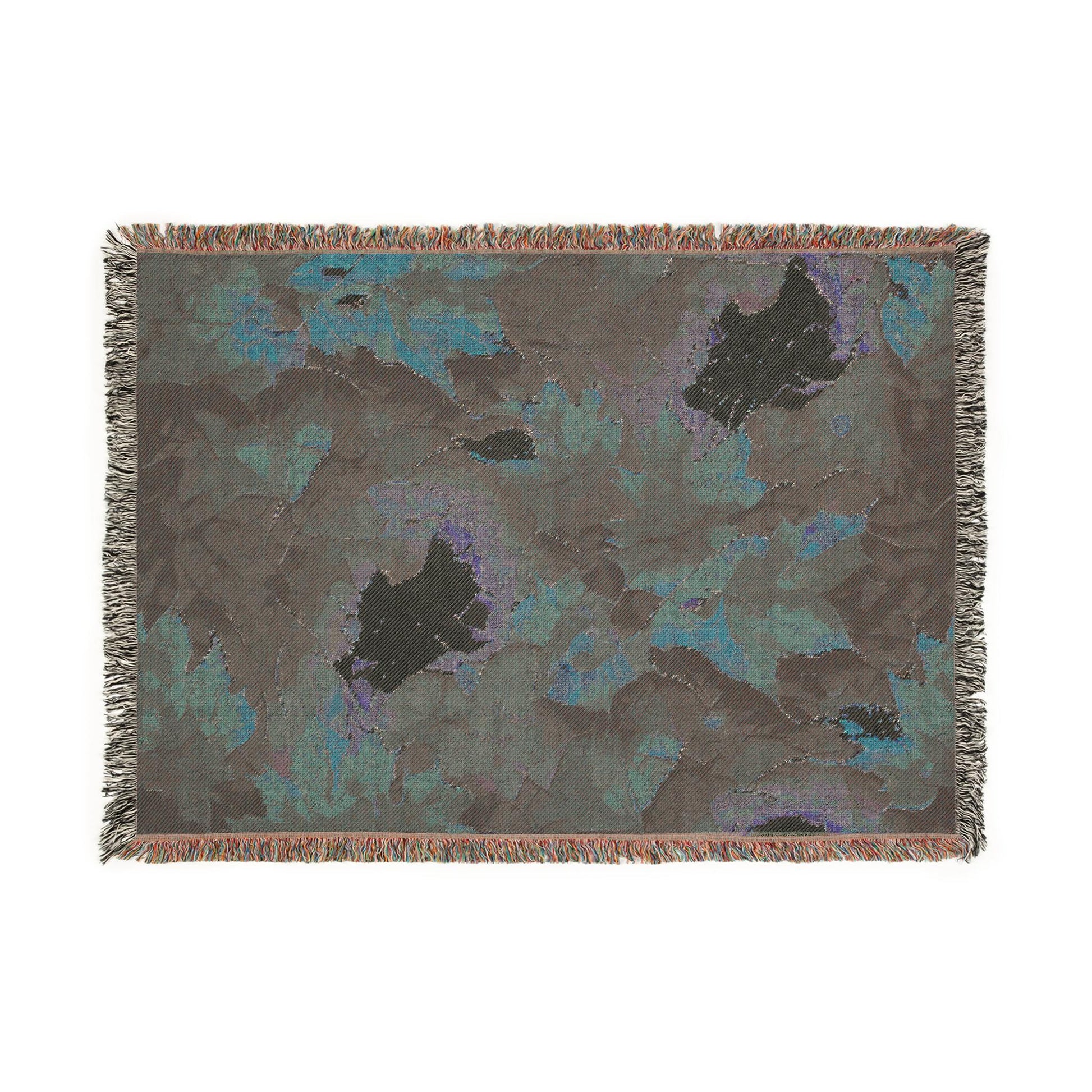 Cozy Artistic Woven Blanket - Floral & Abstract Home Decor, Great for Gift, Sofa, Bed, Fall Decor, Warm Throw
