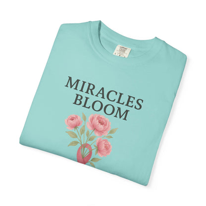 Breast Cancer Awareness T-Shirt, Floral Design for Charity Events, Gifts for Survivors, Unisex Apparel, Supportive Fashion