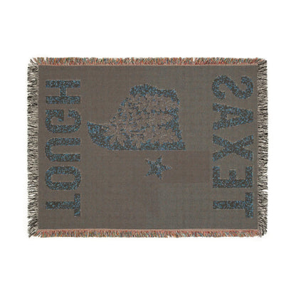 Texas Tough Woven Blanket, Cozy Home Decor, Southwestern Style Throw for Any Occasion, Great Gift for Texans, Picnic Essential