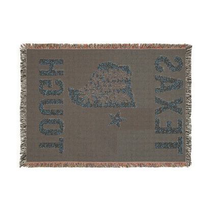 Texas Tough Woven Blanket, Cozy Home Decor, Southwestern Style Throw for Any Occasion, Great Gift for Texans, Picnic Essential