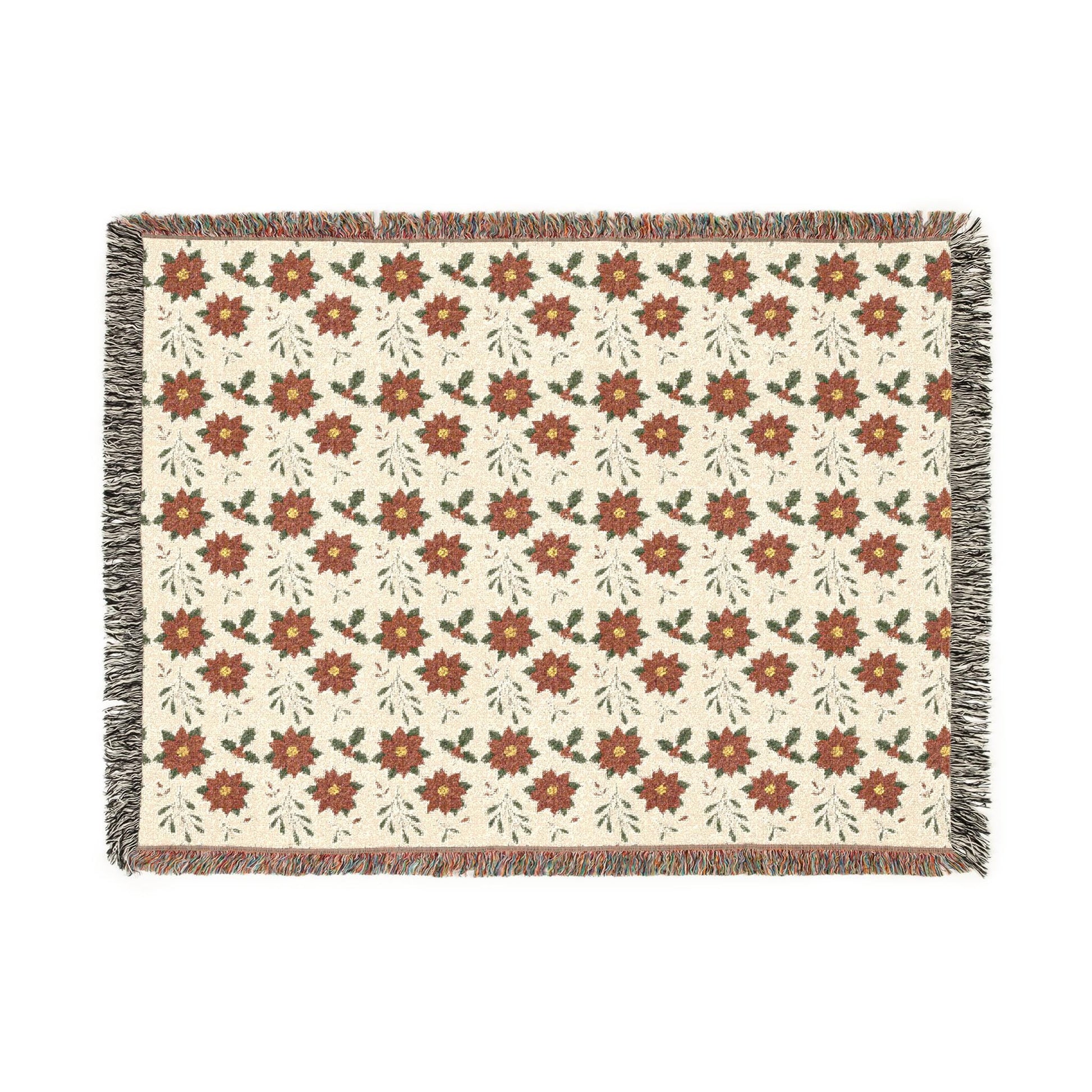Bohemian Woven Blanket Retreat | Cozy Throw for Home Decor, Gifts, Picnics, and Festivals | Farmhouse Style, Vintage Pattern, Soft Textile