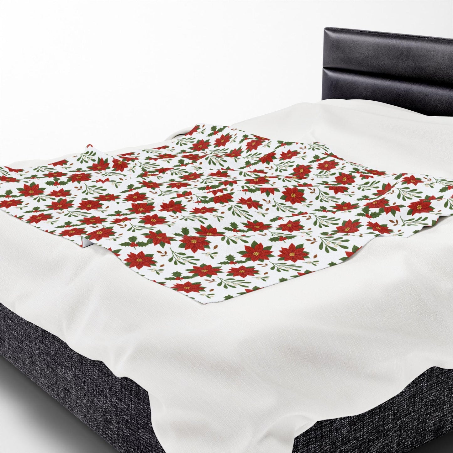 Cozy Christmas Plush Blanket, Soft Holiday Throw Blanket, Perfect for Winter Decor, Gift for Her, Warm Home Essentials