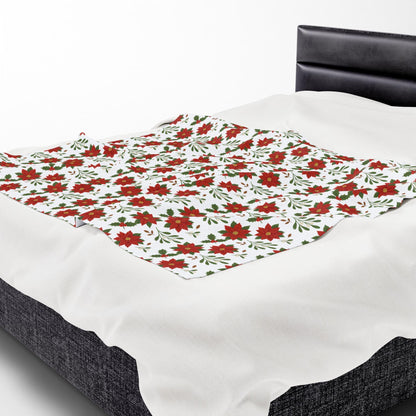 Cozy Christmas Plush Blanket, Soft Holiday Throw Blanket, Perfect for Winter Decor, Gift for Her, Warm Home Essentials