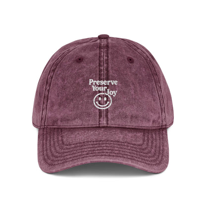 Embroidered Cap, Vintage Baseball Hat Protect Your Joy, Dad Hat, Retro Cap, Distressed Hat, Women's Cap, Gift for Him, Summer Hat