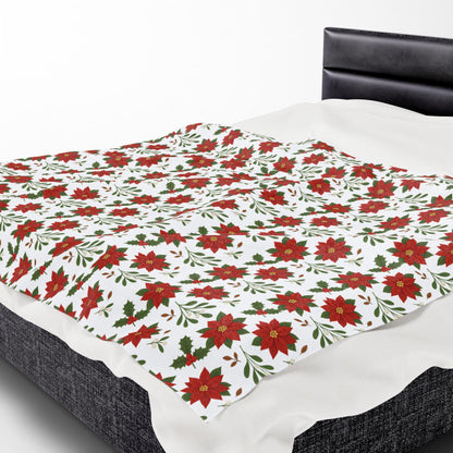 Cozy Christmas Plush Blanket, Soft Holiday Throw Blanket, Perfect for Winter Decor, Gift for Her, Warm Home Essentials