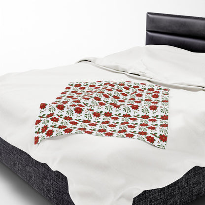 Cozy Christmas Plush Blanket, Soft Holiday Throw Blanket, Perfect for Winter Decor, Gift for Her, Warm Home Essentials