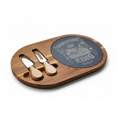 Charcuterie King engraved Charcuterie Board | Personalized Engraved Serving Board