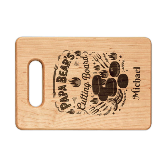 Papa Bear's Cutting Board | Personalized Engraved Wooden Board