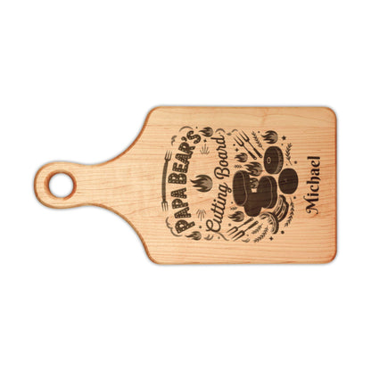 Papa Bear's Cutting Board | Personalized Engraved Wooden Board