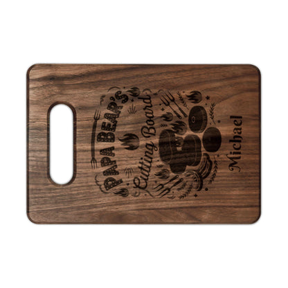 Papa Bear's Cutting Board | Personalized Engraved Wooden Board