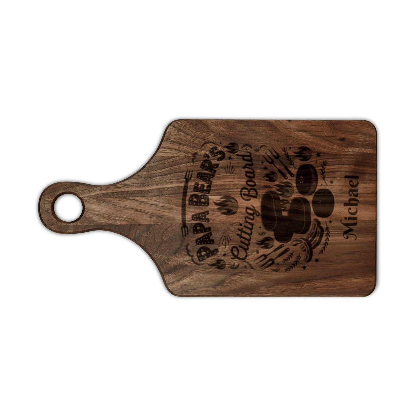 Papa Bear's Cutting Board | Personalized Engraved Wooden Board